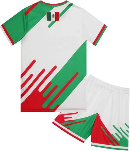 2026 Kids Soccer Jersey Kit Boys Girls Youth Soccer Shirt Shorts Set Team Sports Training Uniform Gift in Kuwait