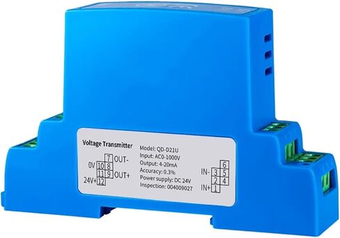 مستشعر جهاز إرسال الجهد AC/DC 0-500V 0-600V 0-1000V مرحلين محول الجهد 4-20MA 0-20MA 0-10V 0-5V RS485 OUTPUT (DC12V POWER SUVENT_4-20MA OUTPUT) in Kuwait