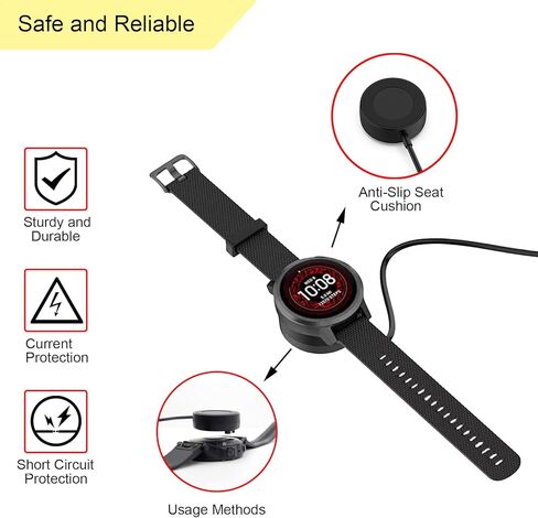 محول شاحن USB-C لـ Garmin-لـ Fenix ​​8/7/6/5 لـ Forerunner 45-965 لـ Vivoactive 3-6 لـ Venu للغريزة لـ Quatix لـ Tactix لـ D2 لنهج Barklimiter for Vivomove for etc in Kuwait