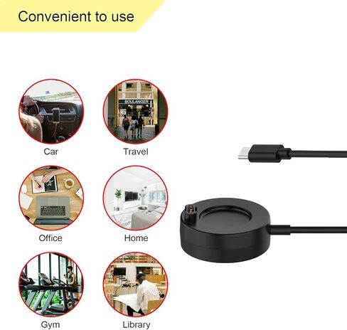 محول شاحن USB-C لـ Garmin-لـ Fenix ​​8/7/6/5 لـ Forerunner 45-965 لـ Vivoactive 3-6 لـ Venu للغريزة لـ Quatix لـ Tactix لـ D2 لنهج Barklimiter for Vivomove for etc in Kuwait