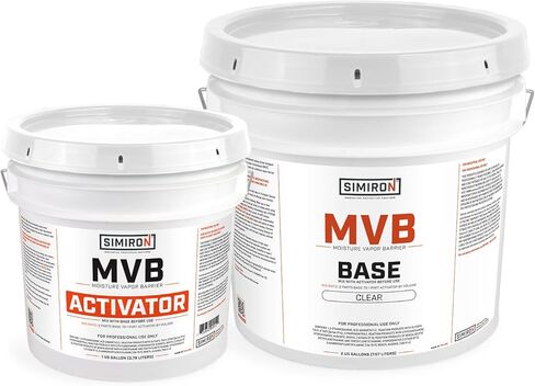 Moisture Vapor Barrier Epoxy Primer Kit- 100% Solids - Clear Finish (3 Gallon) in Saudi Arabia