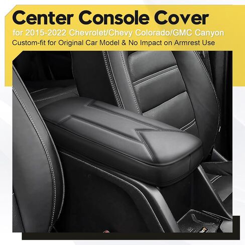 FIILINES Center Console Cover for Subaru Forester 2025, with Side Pockets Armrest Cover Pad Cushion Protector Forester Accessories Armrest Cover Anti-Scratch Black in Saudi Arabia