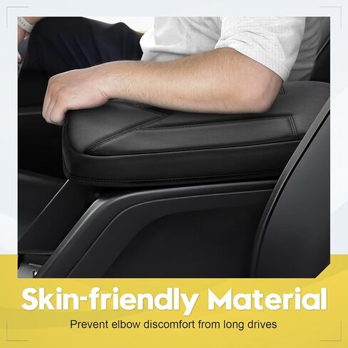 FIILINES Center Console Cover for Subaru Forester 2025, with Side Pockets Armrest Cover Pad Cushion Protector Forester Accessories Armrest Cover Anti-Scratch Black in Saudi Arabia