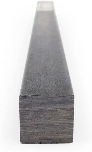 1018 Carbon Steel Square Bar, Unpolished (Mill) Finish, Cold Finished Temper, ASTM A108, 3/8" Thickness, 3/8" Width, 72" Length, OnlineMetals in Saudi Arabia
