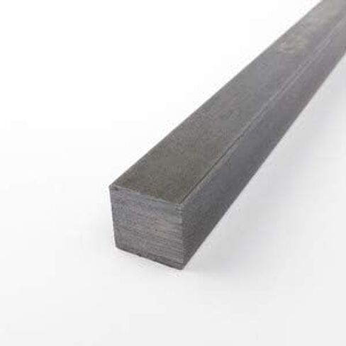 1018 Carbon Steel Square Bar, Unpolished (Mill) Finish, Cold Finished Temper, ASTM A108, 3/8" Thickness, 3/8" Width, 72" Length, OnlineMetals in Saudi Arabia