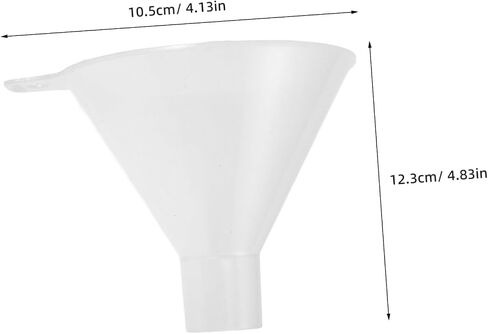 PRETYZOOM 100mm Laboratory Plastic Pp Funnel Powder Funnel Filter Wide Mouth Lab Filling in Saudi Arabia