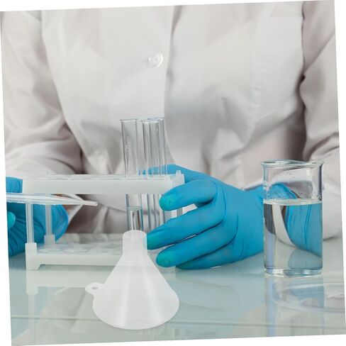 PRETYZOOM 100mm Laboratory Plastic Pp Funnel Powder Funnel Filter Wide Mouth Lab Filling in Saudi Arabia