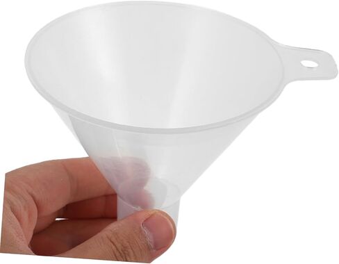 PRETYZOOM 100mm Laboratory Plastic Pp Funnel Powder Funnel Filter Wide Mouth Lab Filling in Saudi Arabia