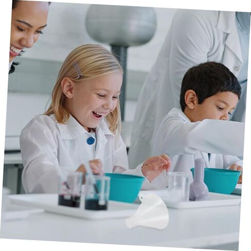 PRETYZOOM 100mm Laboratory Plastic Pp Funnel Powder Funnel Filter Wide Mouth Lab Filling in Saudi Arabia