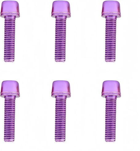 Bicycle Stem Hex M5x18mm Tapered Head Bolt with Washer Screws Bolts for BMX/MTB/Road Bike Replacement (Purple) in Kuwait