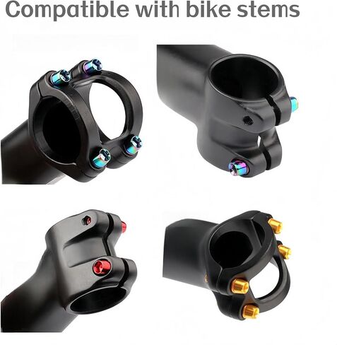 Bicycle Stem Hex M5x18mm Tapered Head Bolt with Washer Screws Bolts for BMX/MTB/Road Bike Replacement (Purple) in Kuwait
