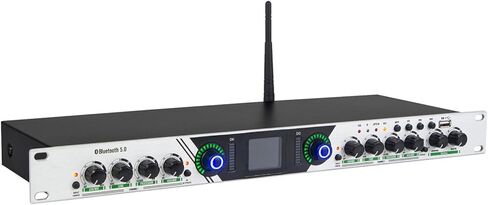 Professional Digital Pre-Stage Effector, KTV Audio Processor, Anti-Howling, USB MP3 Bluetooth Optical, with Tone Adjustment, for Home Karaoke, Stage, Performance (A) in Saudi Arabia