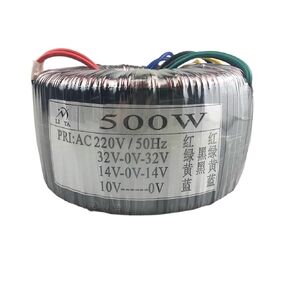 500W Toroidal Transformer A-Class Iron Core 220V إلى 32 فولت مزدوج 14V فردي 10 فولت معلمات الجهد in Kuwait