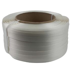 Mytee Products 1-1/4"x1960’ Composite Cord Strapping Roll 8"x8" Core Size - 5700 lbs Breaking Strength - High Tenacity White Poly Cord Strapping for Lashing & Shipping - Cart Packaging Straps in Kuwait