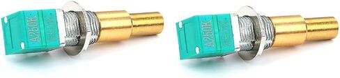 2Pcs Dual Concentric Brass Dual Shaft Rotary Potentiometer With Center Detent Guitar Potentiometer A250K/C1M in Kuwait