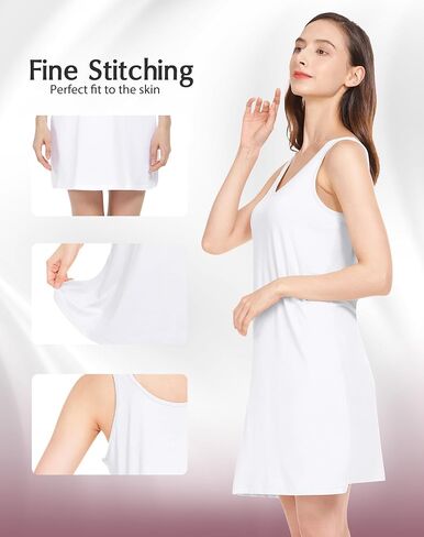 Subuteay Full Slips for Women Under Dresses Tank Top Slip Wide Straps Dresses in Saudi Arabia