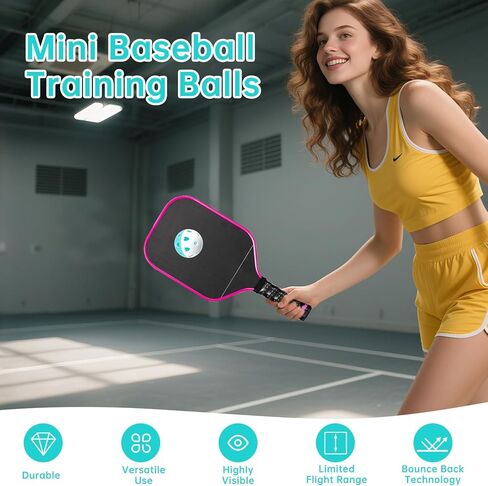 30/60 PCS MINI Practice Baseballs لضرب كرات تدريب 1.65 بوصة من كرات الممارسة خفيفة الوزن مع حقيبة رباط للرياضة الخارجية الداخلية التي تضرب التدريب على الضرب in Kuwait