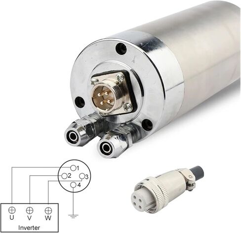 800W water-cooled spindle GDZ-15 CNC 0.8kw ER11 4 bearings(380V) in Kuwait