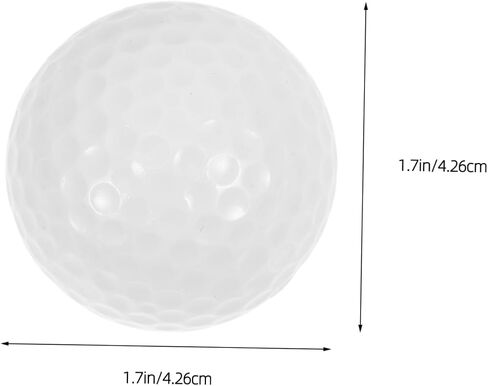 10pcs Dual Golf Practice for Indoor Training Lightweight Golf for Swing Practice Easy Visibility for All Skill Levels in Saudi Arabia