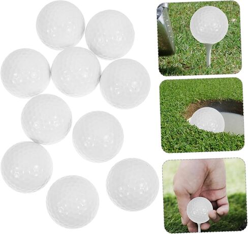 10pcs Dual Golf Practice for Indoor Training Lightweight Golf for Swing Practice Easy Visibility for All Skill Levels in Saudi Arabia