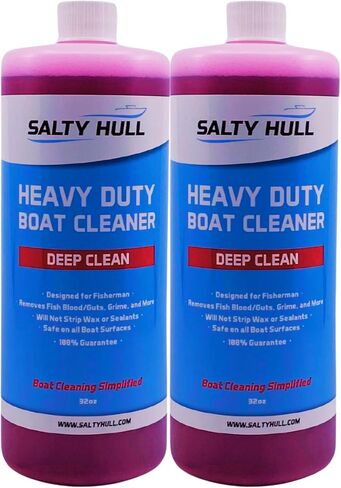 Heavy Duty Boat Cleaner, 2-Pack – Eliminates Tough Dirt, Salt Build-Up, and Fish Blood Stains on All Surfaces, 32 oz Each in Kuwait