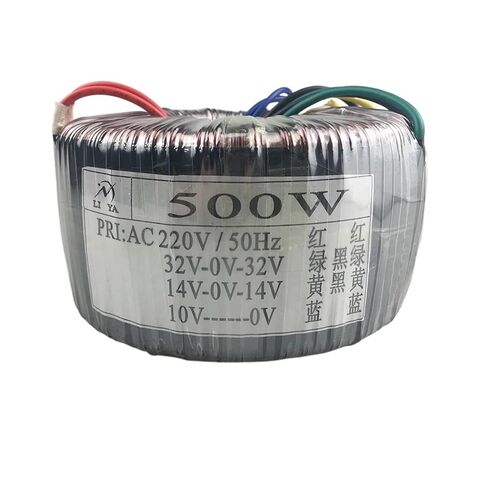 500W Toroidal Transformer A-Class Iron Core 220V إلى 32 فولت مزدوج 14V فردي 10 فولت معلمات الجهد in Kuwait