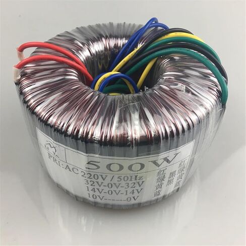 500W Toroidal Transformer A-Class Iron Core 220V إلى 32 فولت مزدوج 14V فردي 10 فولت معلمات الجهد in Kuwait