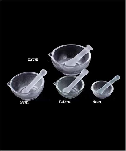 1PCS LAB قطرها 60 مم إلى 180 مم من الهاون الزجاج ووعاء الهاون الزجاجي (150 مم) in Kuwait