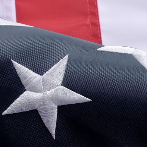 American Flag 20x38 FT ، Frase Outdoor Premium Us Flags ، Diction Date Date ، 420D Polyester ، Stembered Stars ، Grosmets Brass in Kuwait