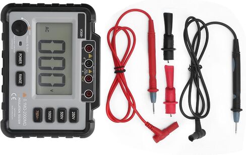 Electronic Megohmmeter LCD Backlight Insulation Tester Portable Handheld for Motor Cable Testing in Saudi Arabia