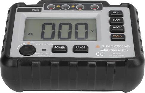 Electronic Megohmmeter LCD Backlight Insulation Tester Portable Handheld for Motor Cable Testing in Saudi Arabia