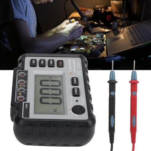 Electronic Megohmmeter LCD Backlight Insulation Tester Portable Handheld for Motor Cable Testing in Saudi Arabia