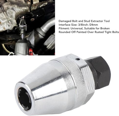 Damaged Bolt and Stud Extractor Tool, 3/8in Interface Stripped Screw Removal Tool for Broken Rounded Off Painted Over Rusted Tight Bolts in Saudi Arabia