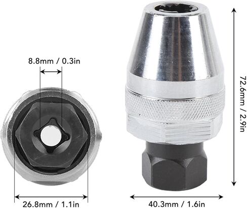 Damaged Bolt and Stud Extractor Tool, 3/8in Interface Stripped Screw Removal Tool for Broken Rounded Off Painted Over Rusted Tight Bolts in Saudi Arabia