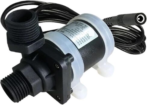 مضخة مياه معززة IP68 DC 12V 24V صامت 4 نقاط سخان ماء ملخمة دش الأرض التدفئة مضخة الداعم الصامتة 1pcs (24 فولت عمودي) in Saudi Arabia