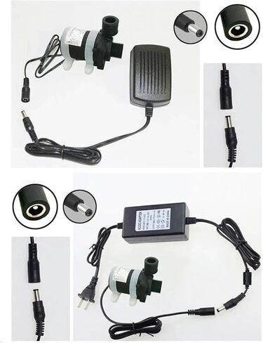 مضخة مياه معززة IP68 DC 12V 24V صامت 4 نقاط سخان ماء ملخمة دش الأرض التدفئة مضخة الداعم الصامتة 1pcs (24 فولت عمودي) in Saudi Arabia