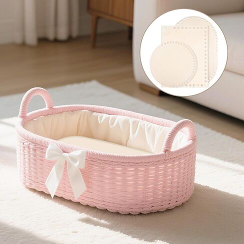 5 Pcs Wooden Basket Bottom for Crocheting, 5 Sizes Wooden Round Oval Blank Solid Crochet Basket Base for DIY Basket - Weaving Supplies, Home Decoration in Kuwait