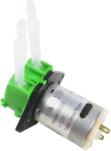 G328 DC 12V المضخة التمعجية مياه مياه مياه مضخة السائل السائل تبرز وظيفة انتشار الذات لمختبر حوض السمك 1PCS (2mmx4mm ملم) in Saudi Arabia
