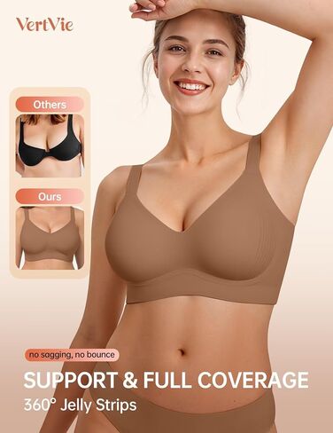 Vertvie Bras for Women No Underwire Wireless Up Up Seamfless Compleice Compans Sports Sports Eday in Saudi Arabia