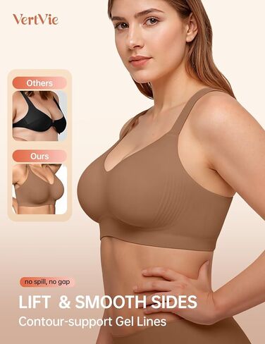 Vertvie Bras for Women No Underwire Wireless Up Up Seamfless Compleice Compans Sports Sports Eday in Saudi Arabia