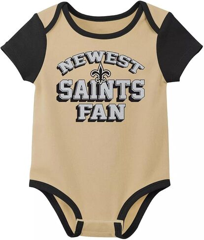 الخارجيين من NFL NFL NELBORN الأطفال 0-18M أخبار المروحة 3 حزمة زاحف bodysuit مجموعة الرومبير in Saudi Arabia