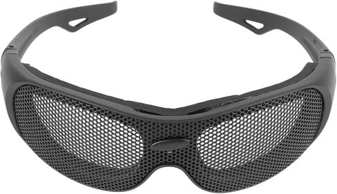 Windproof Goggles, Breathable Impact Resistance Iron Mesh Pattern Protective Glasses Safety Mesh Goggles Anti Fog for Outdoor Games Sports Paintball Riding Cycling for Outdoor Activities in Saudi Arabia