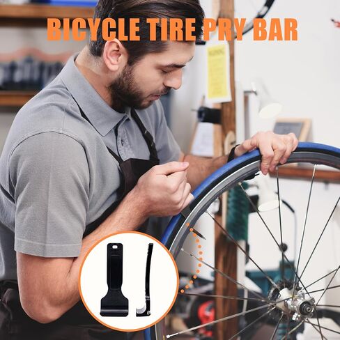 حزمة من 3 TPU Road Bike Bike Tubes 700C متوافقة مع 700x18c-32c Presta 85mm Tires + Tyre Lever & Repair Kit in Saudi Arabia