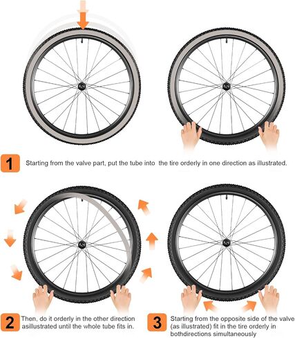 حزمة من 3 TPU Road Bike Bike Tubes 700C متوافقة مع 700x18c-32c Presta 85mm Tires + Tyre Lever & Repair Kit in Saudi Arabia