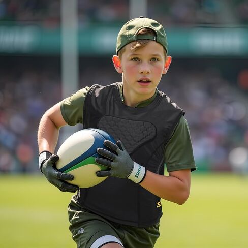Youth Rib Protector Padded Football Chest Baseball Youth Padded Compression Shirt for Shoulder Heart Guard in Saudi Arabia