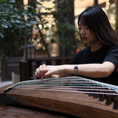 الصينية Zither ، Guzheng ، صينية صينية ، Gu Zheng ، خشب المسن يدويًا ، صوت حرفي 20 عامًا ، صوت طبيعي in Saudi Arabia