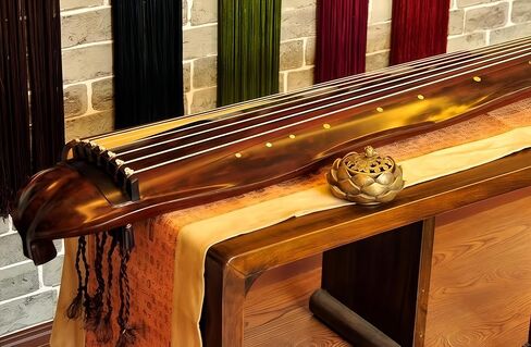 أداة الصينية Gu Qin ، أداة صينية ، Guqin ، Qin ، خشب المسن يدويًا ، صوت حرفي 20 عامًا ، صوت طبيعي in Saudi Arabia