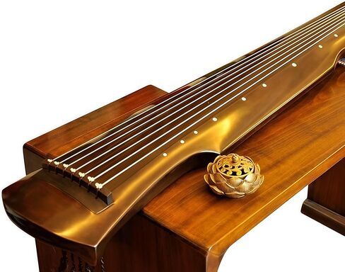 أداة الصينية Gu Qin ، أداة صينية ، Guqin ، Qin ، خشب المسن يدويًا ، صوت حرفي 20 عامًا ، صوت طبيعي in Saudi Arabia