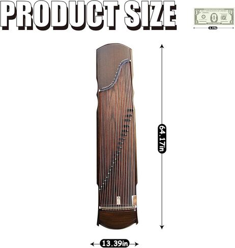 الصينية Zither ، Guzheng ، صينية صينية ، Gu Zheng ، الخشب المنحوت يدويًا ، صُنعت حرفيًا مدتها 20 عامًا ، صوت طبيعي (أ) in Saudi Arabia