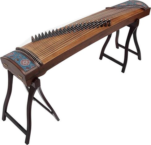Chinese Zither, Guzheng, Chinese Instrument, Gu Zheng, Handcarved Aged Wood, 20-Yr Artisan Crafted, Natural Sound in Saudi Arabia